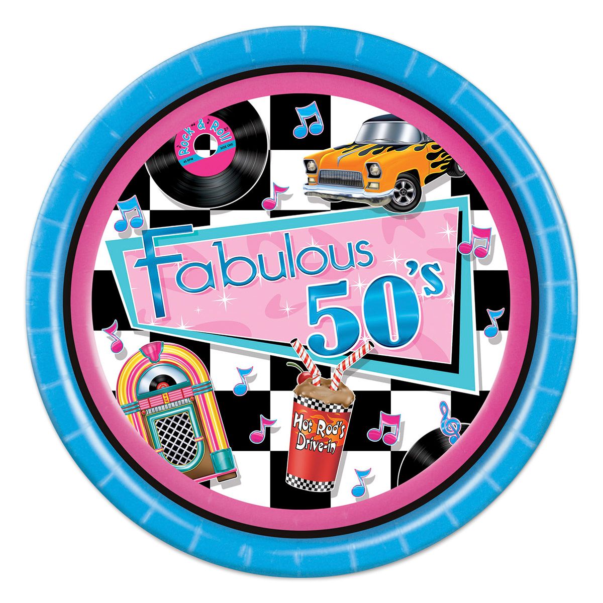 Fabulous 50's  9" Plates