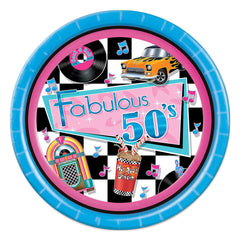 Fabulous 50's  9" Plates