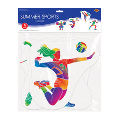 Summer Sports Athletes Cutouts