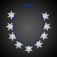 LED Snowflake Necklaces Retail Display