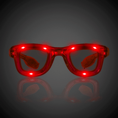 Red LED Retro Sunglasses