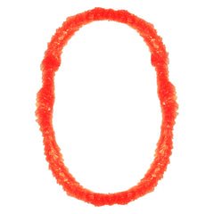 Orange Plastic Leis
