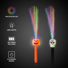 LED Halloween Fiber Optic Wands Retail Counter Display