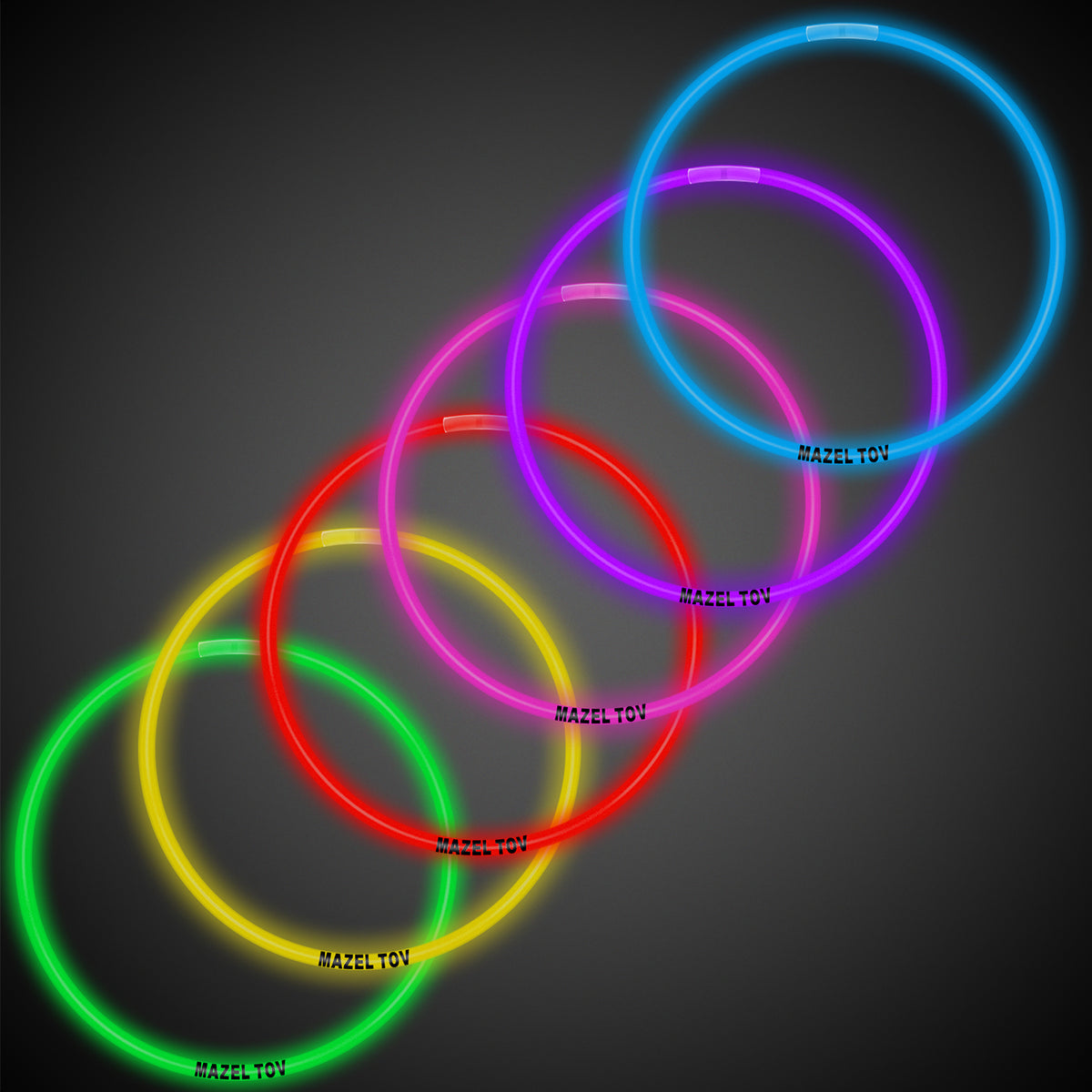 Mazel Tov 22" Glow Necklaces