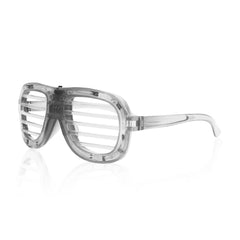 LED White Slotted Glasses