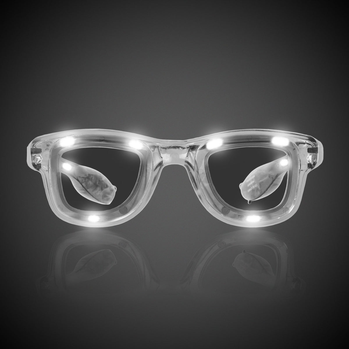 White LED Retro Sunglasses