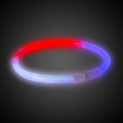 Red, White, and Blue 8" Glow Bracelets