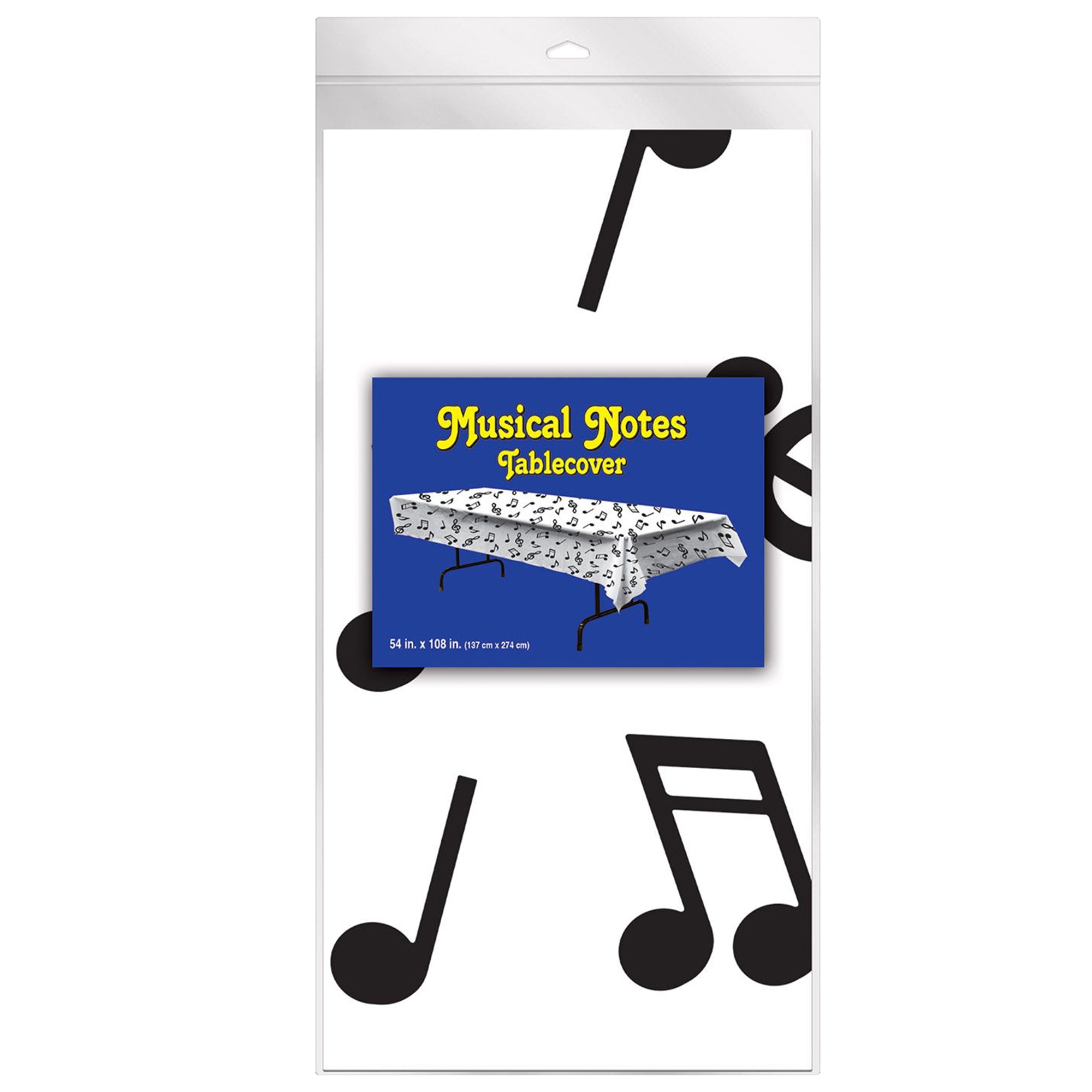 Table Notes Cover Musical Notes Table Cover – Windy City Novelties