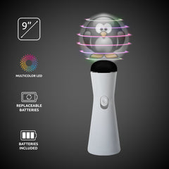 LED Penguin Coin Spinner Wand
