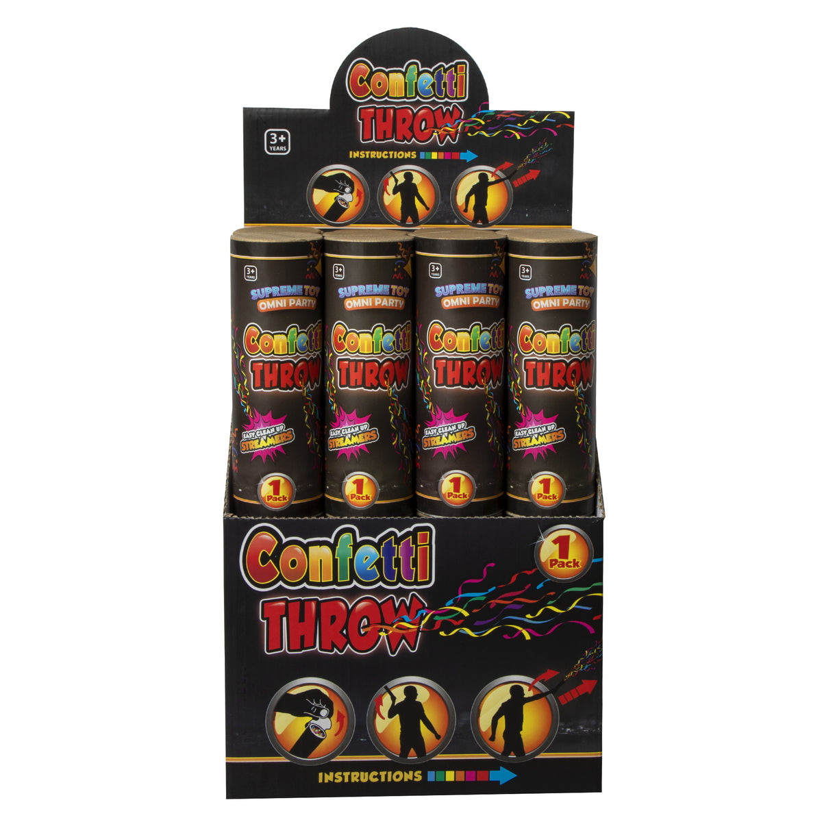 Confetti Throws Retail Counter Display