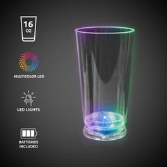 LED Multi-Color 16 oz. Pint Glass