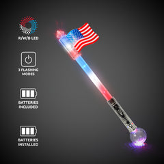 LED USA Flag Wand