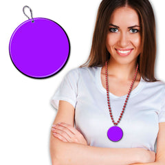 Purple Plastic 2 1/2" Medallion