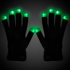LED Black Rave Gloves