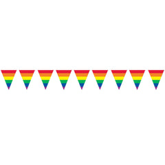 Rainbow 12' Pennant Banner