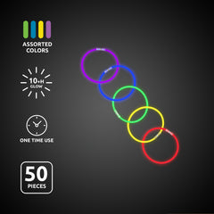 Assorted Glow 8" Bracelets Retail Counter Display
