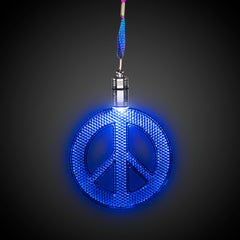 LED Peace Sign Necklaces