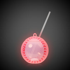 LED Baseball Cup with Straw