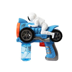 LED Blue Motorcycle Bubble Gun