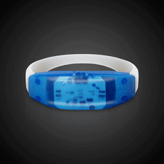 LED Sound-Activated Blue Stretchy Bracelet