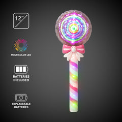 LED Pink Lollipop Wand