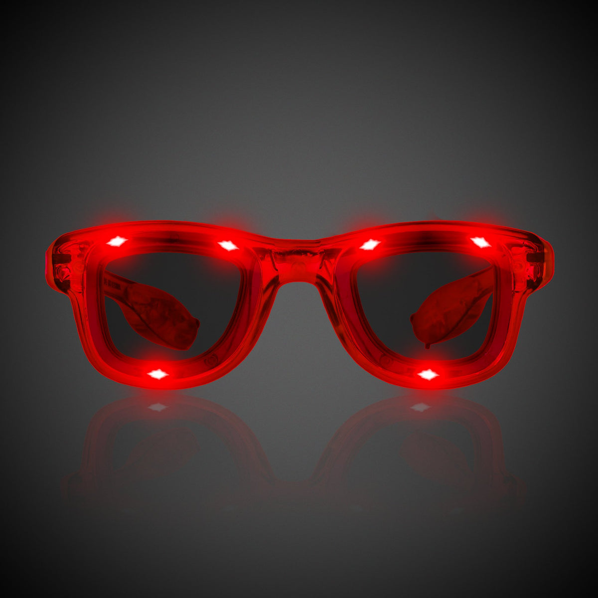 Red LED Retro Sunglasses