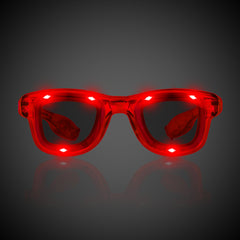 Red LED Retro Sunglasses