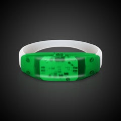 LED Sound-Activated Green Stretchy Bracelet