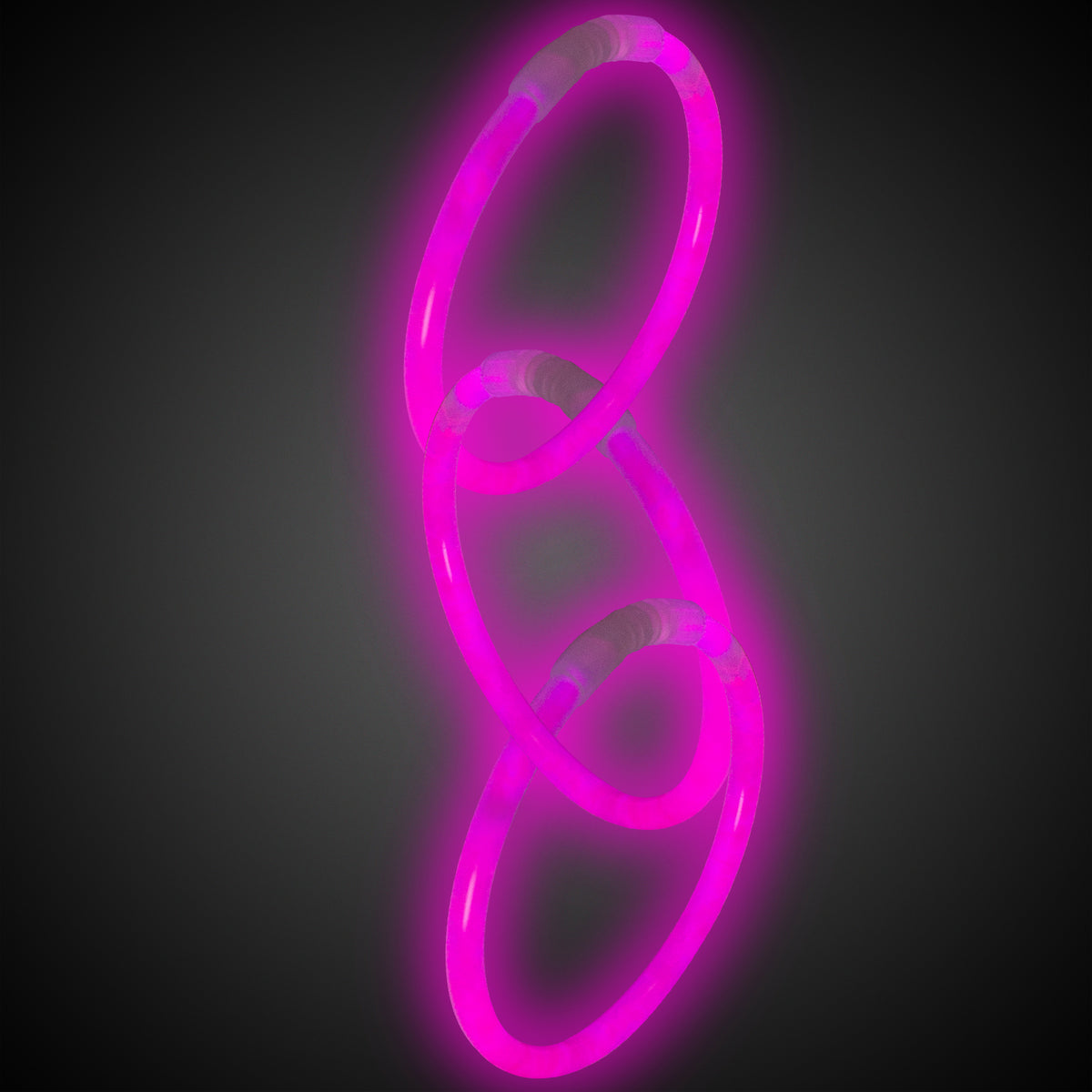 Pink Glow 9" Retail Packaged Bracelets