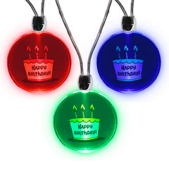 LED Happy Birthday Pendants