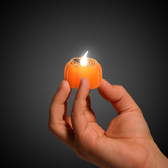 LED Halloween Pumpkin Candles Retail Counter Display