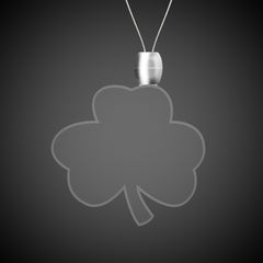 Green LED Shamrock Pendant Necklaces
