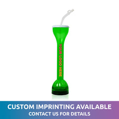 LED Green Flashing 17 oz. Yard Glass
