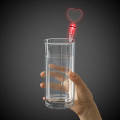 LED Red Heart Cocktail Stirrer
