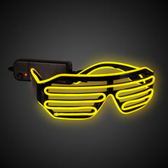 Yellow EL Wire Slotted Shades