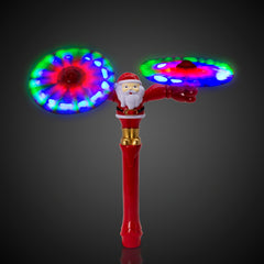 LED Santa Swivel Arms Spinner Wand
