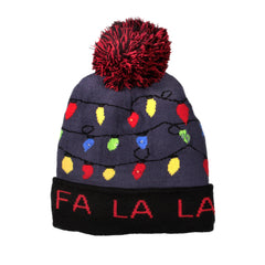 LED Fa La La Knit Beanie