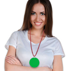 Green Plastic 2 1/2" Medallion