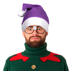 Purple Santa Hats