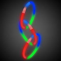 Blue, Green & Red 9" Glow Bracelets