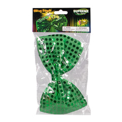 Green Sequin Bow Tie
