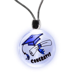 LED Graduation Pendant Necklace