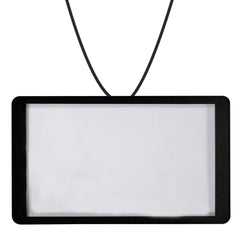 LED White Rectangle Backlit Badge