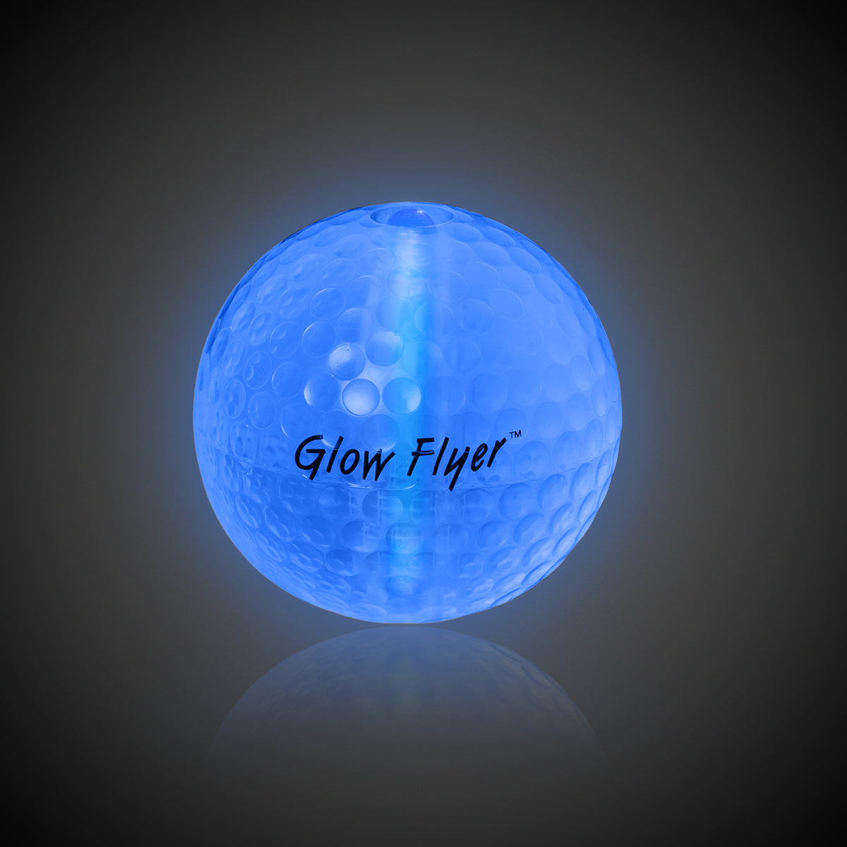 Blue Glow Flyer Golf Ball