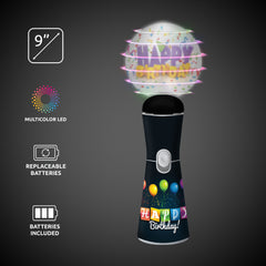 LED Birthday Coin Spinner Wand