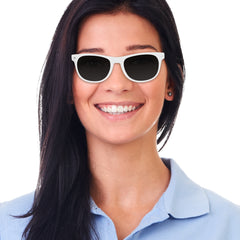 White Retro Sunglasses