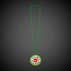 St. Patrick's Day LED Pendant Bead Necklaces Retail Display