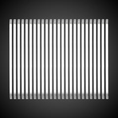 White 9" Glow Straws