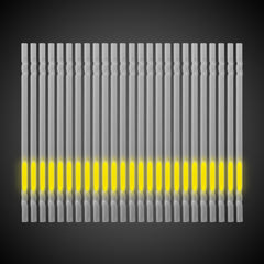 Yellow 9" Glow Motion Straws