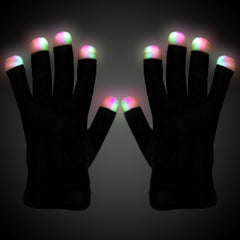 LED Black Rave Gloves